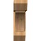 Ekena Millwork Thorton Slat Smooth Bracket w/ Offset Brace, Western Red Cedar, 7 1/2"W x 24"D x 24"H BKT0806X24X24THR06SWR - alternate 3